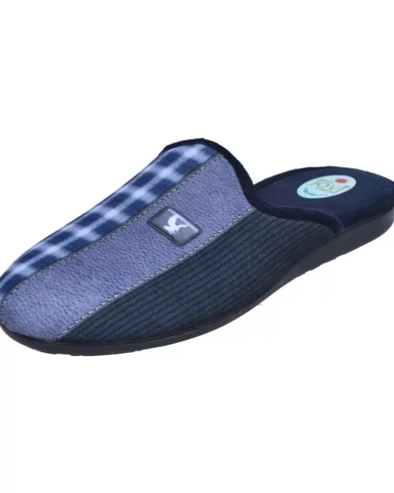 Man L&R SHOES Man House Slipers L&R Shoes Lr Shoes 8303 Zapatillas De Casa Hombr Azul