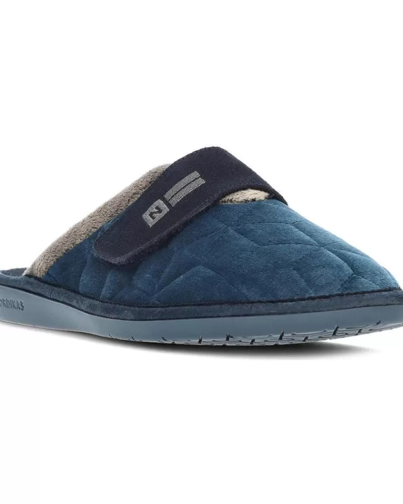 Man NORDIKAS Man House Slipers Pantuflas 7518 Top Line Cab Azul
