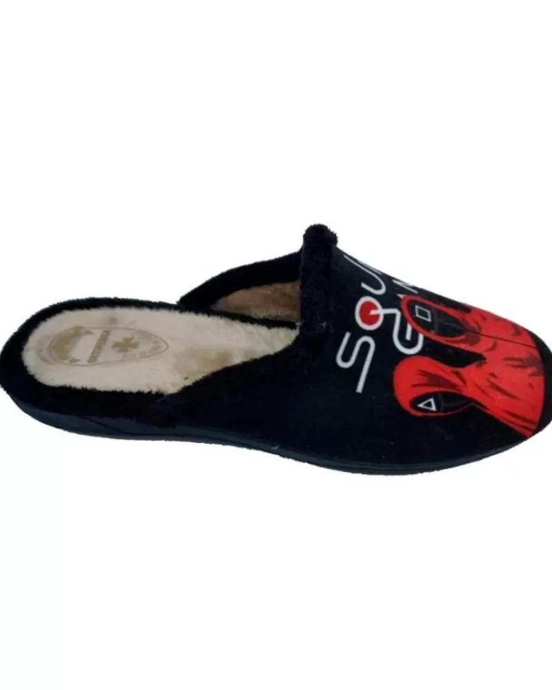 Man OTRAS MARCAS Man House Slipers Zapatilla Juego Del Calamar Negro