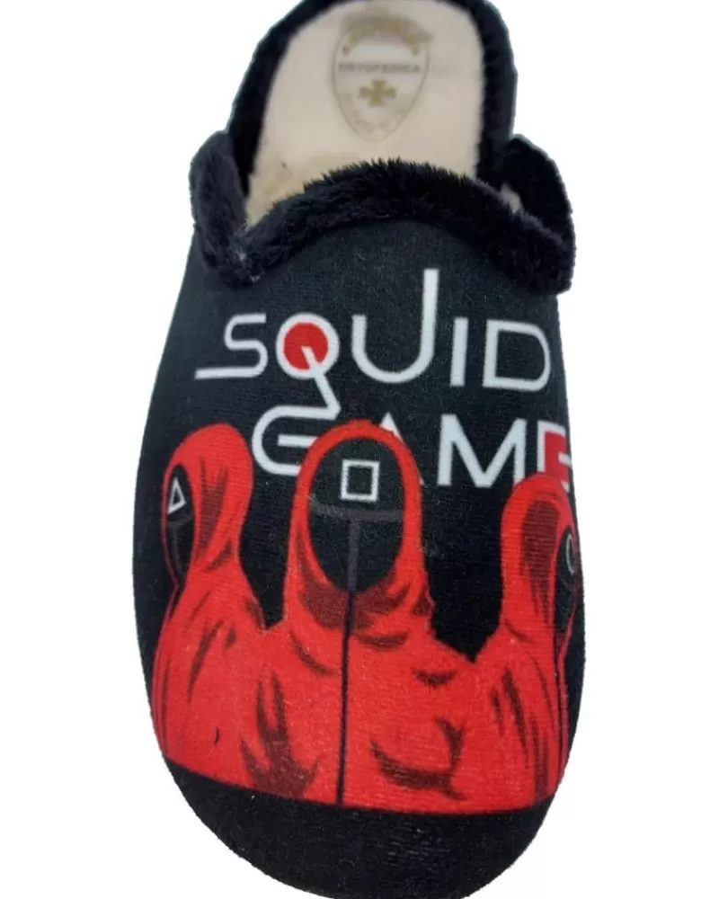 Man OTRAS MARCAS Man House Slipers Zapatilla Juego Del Calamar Negro