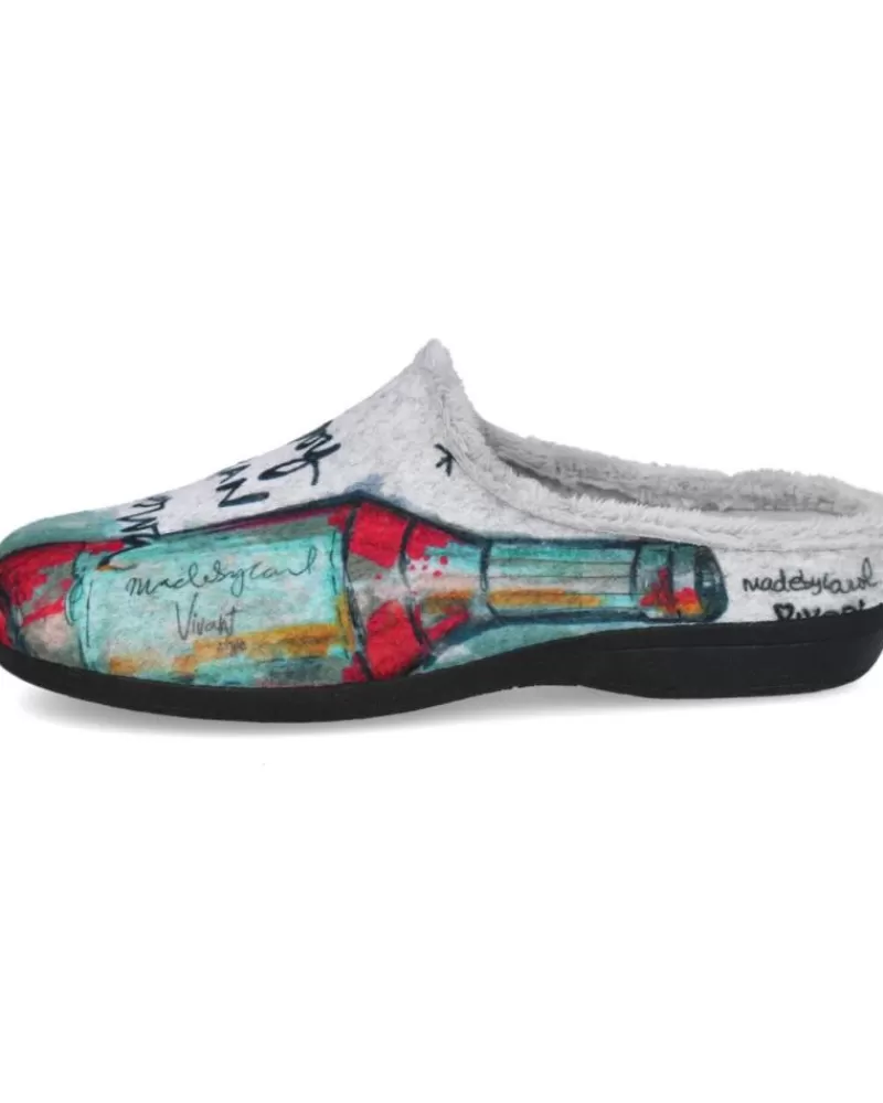 Man VIVANT Man House Slipers Ce2220 Zapatillas De Casa Hombre Gris