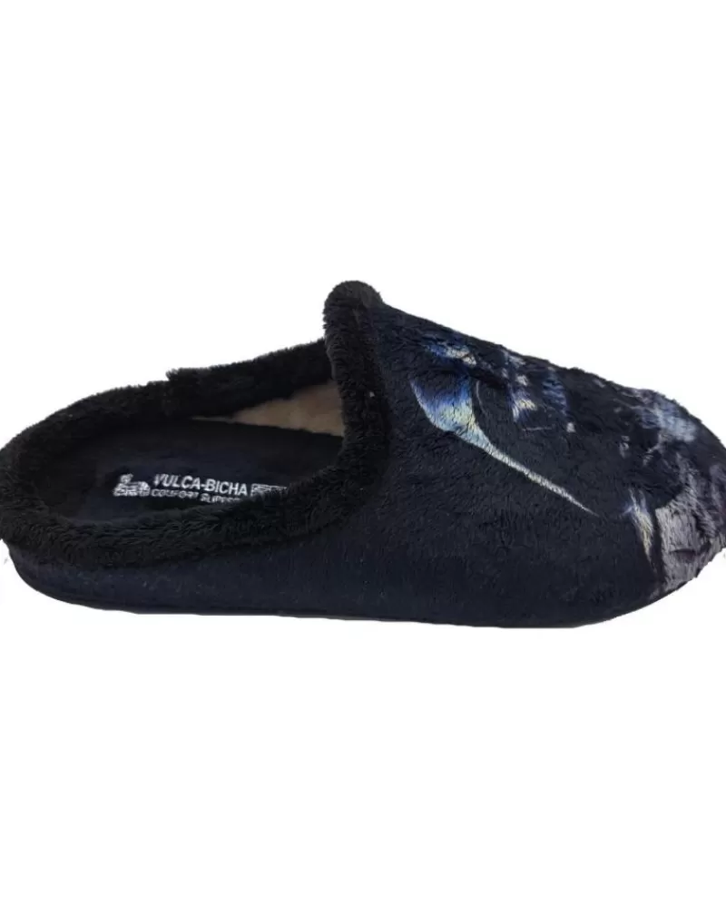 Man VULCA-BICHA Man House Slipers Guerra Galaxias Negro