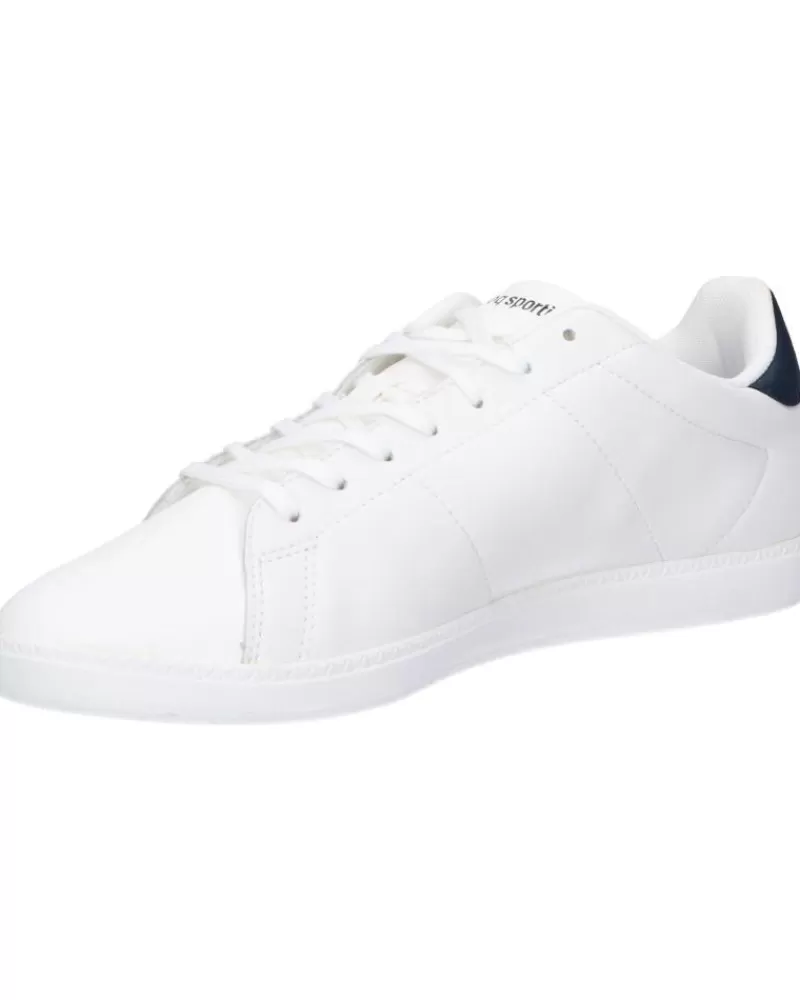 Man LE COQ SPORTIF Man 2320372 Courtset Optical White-Dress Blue