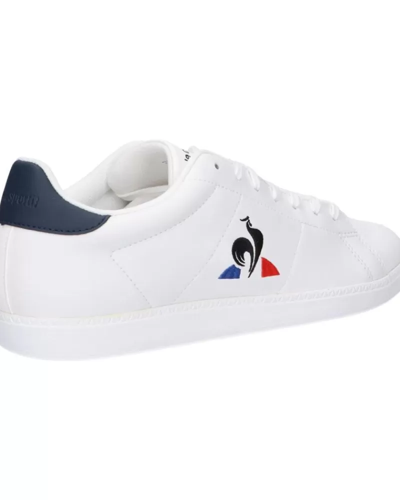 Man LE COQ SPORTIF Man 2320372 Courtset Optical White-Dress Blue