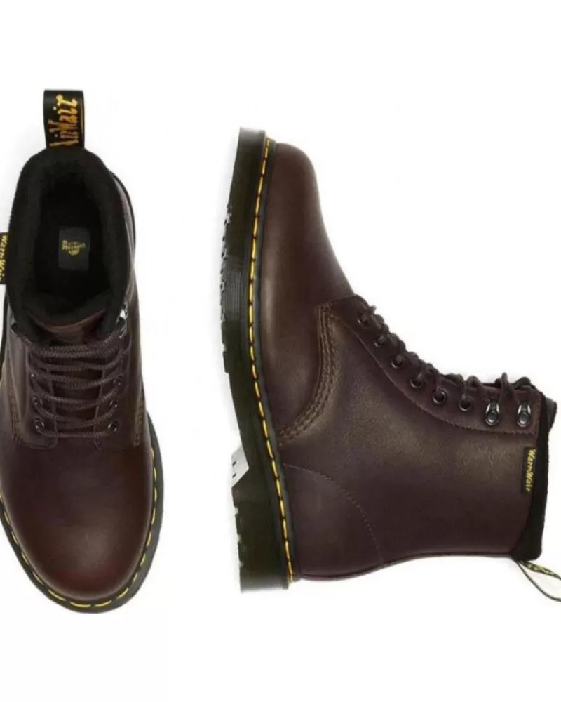 Man DR MARTENS Man Mid Boots Botas 1460 Pascal Dark Brown Valor Wp Marron