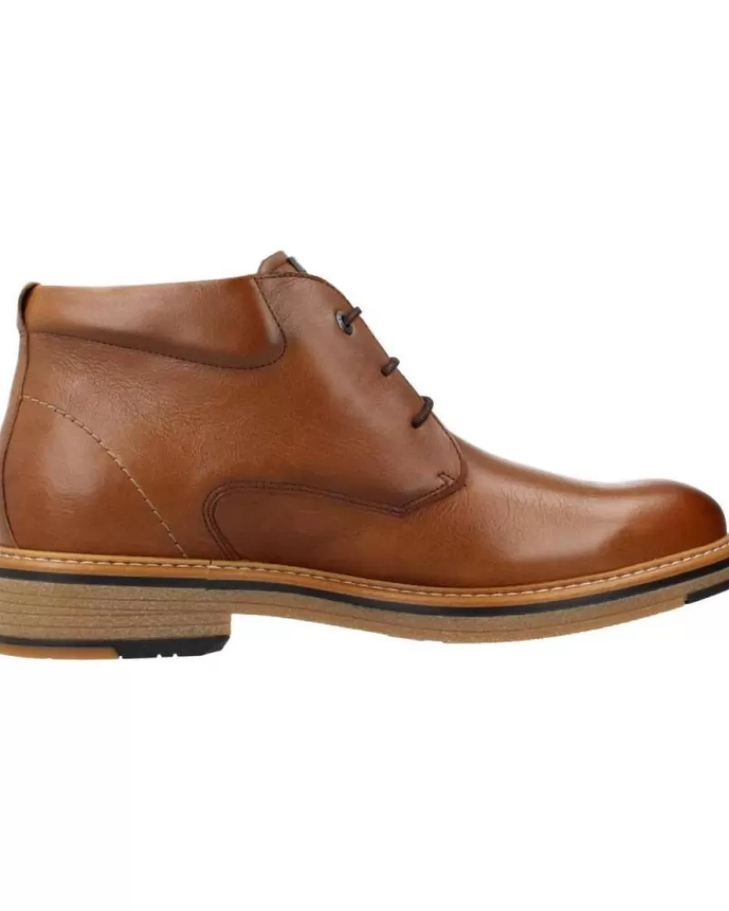 Man FLUCHOS Man Mid Boots Kasper F1816 Marron
