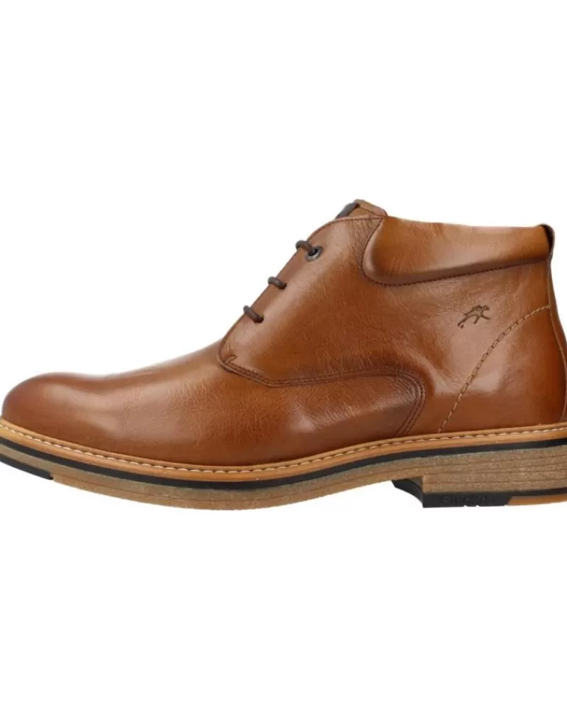 Man FLUCHOS Man Mid Boots Kasper F1816 Marron