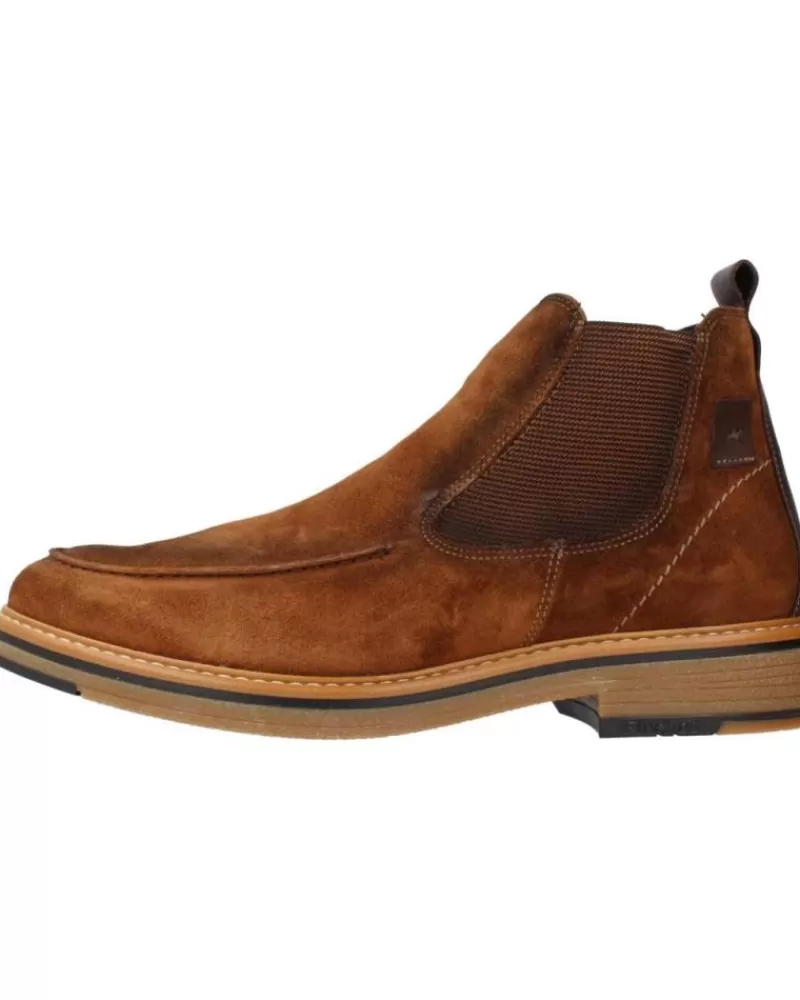 Man FLUCHOS Man Mid Boots Kasper F1821 Marron
