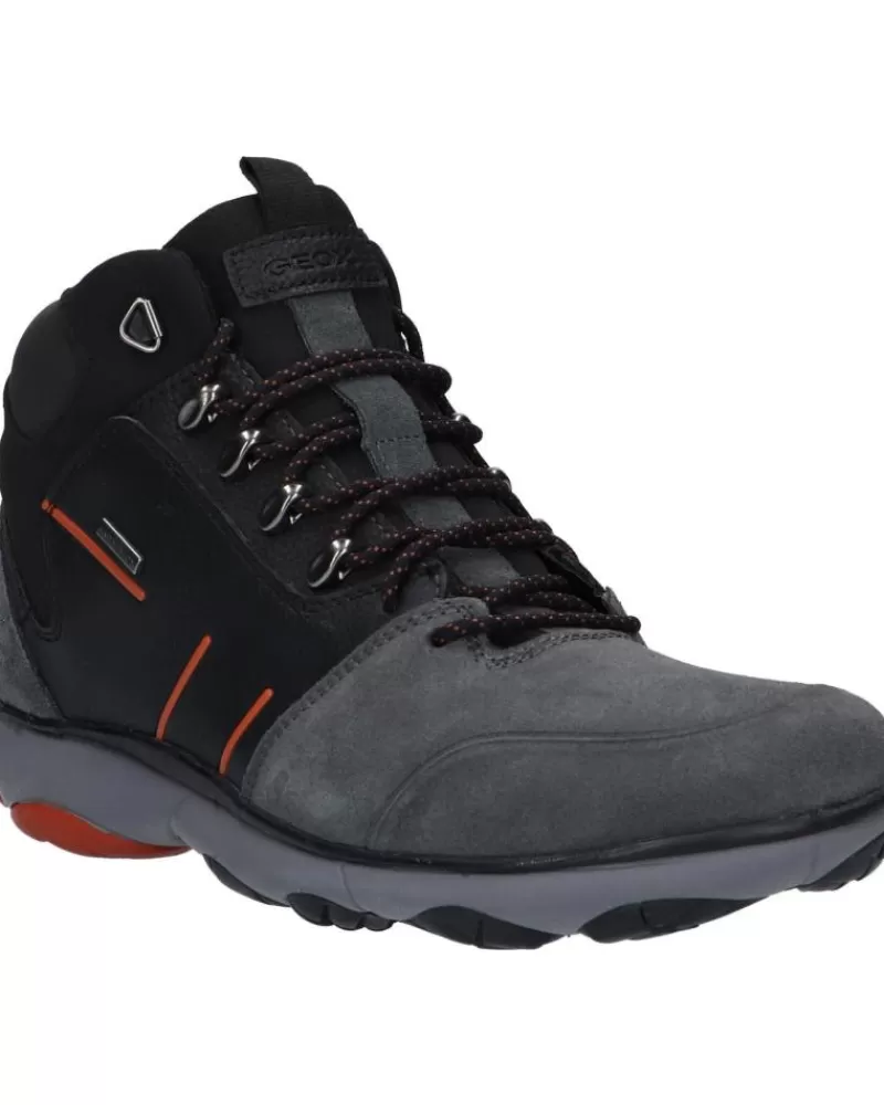 Man GEOX Man Mid Boots U042Va 022Me U Nebula 4 X 4 B Abx C9211 Anthracite-Black