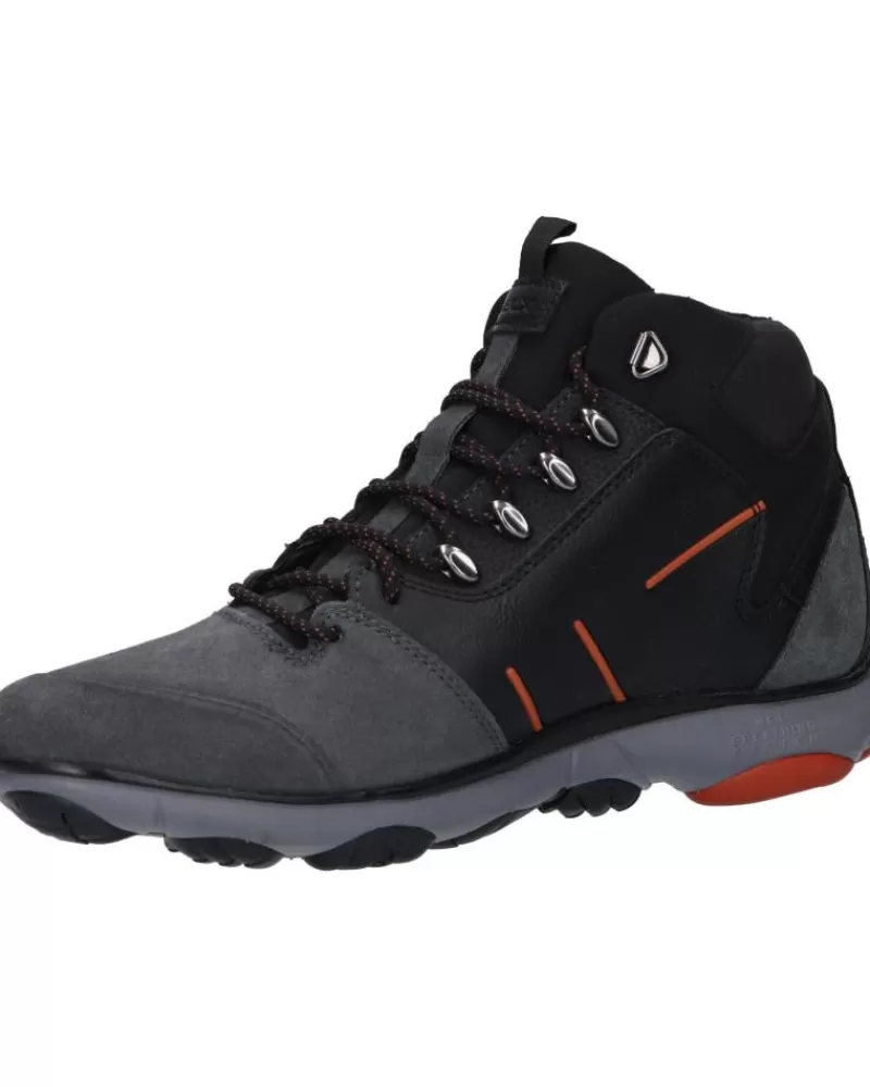 Man GEOX Man Mid Boots U042Va 022Me U Nebula 4 X 4 B Abx C9211 Anthracite-Black