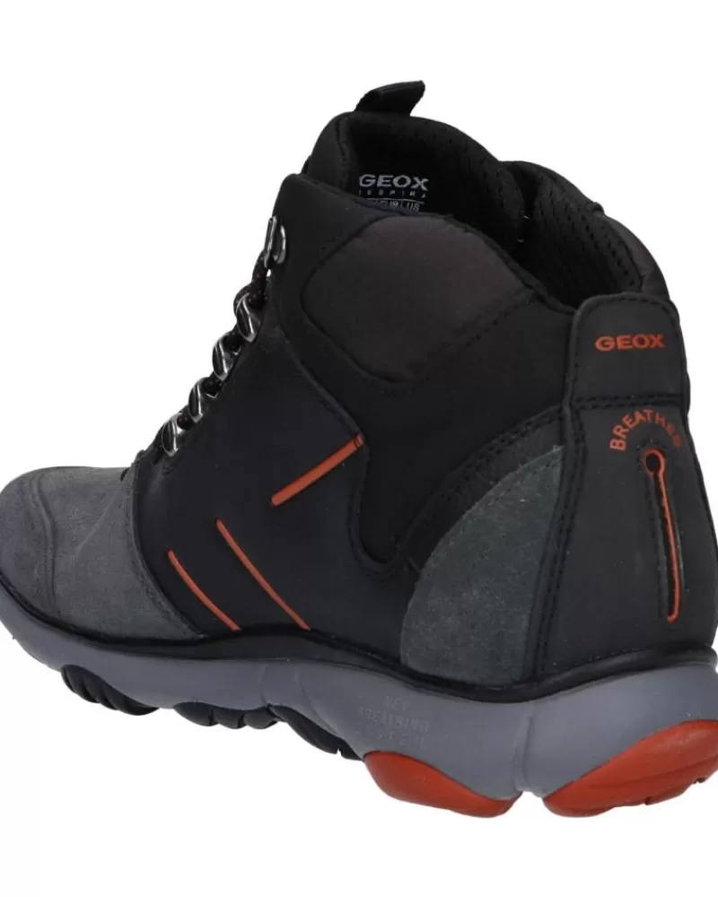 Man GEOX Man Mid Boots U042Va 022Me U Nebula 4 X 4 B Abx C9211 Anthracite-Black
