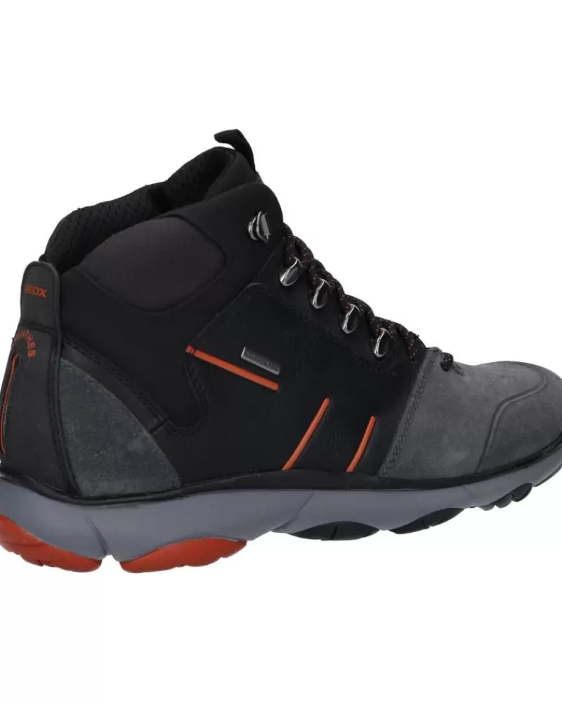 Man GEOX Man Mid Boots U042Va 022Me U Nebula 4 X 4 B Abx C9211 Anthracite-Black