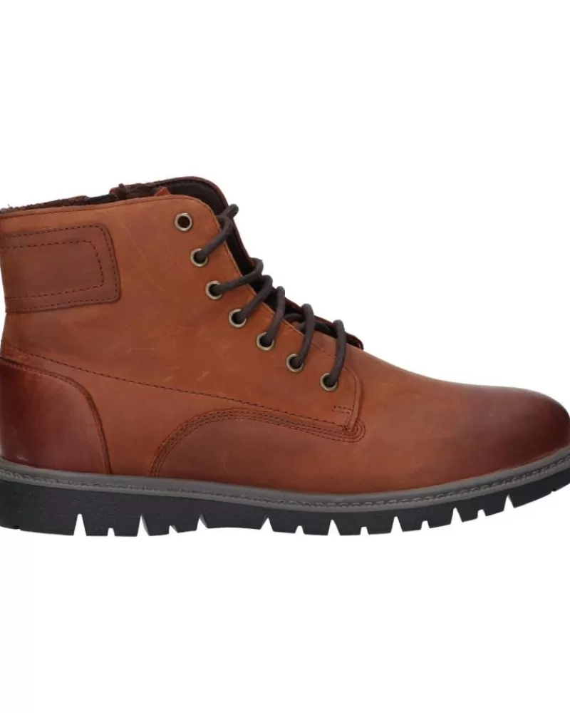 Man GEOX Man Mid Boots U16Dgf 00046 U Ghiacciaio C6001 Cognac