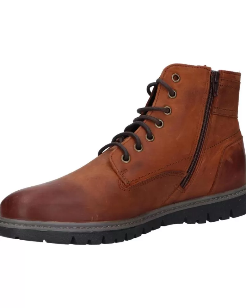Man GEOX Man Mid Boots U16Dgf 00046 U Ghiacciaio C6001 Cognac