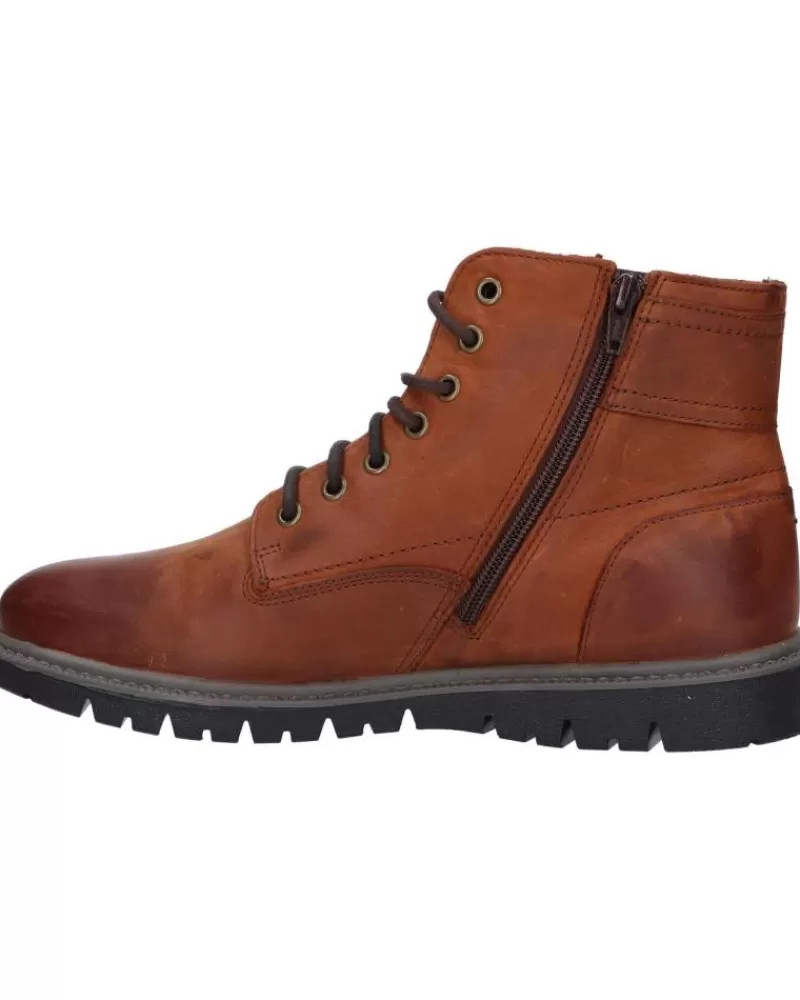 Man GEOX Man Mid Boots U16Dgf 00046 U Ghiacciaio C6001 Cognac