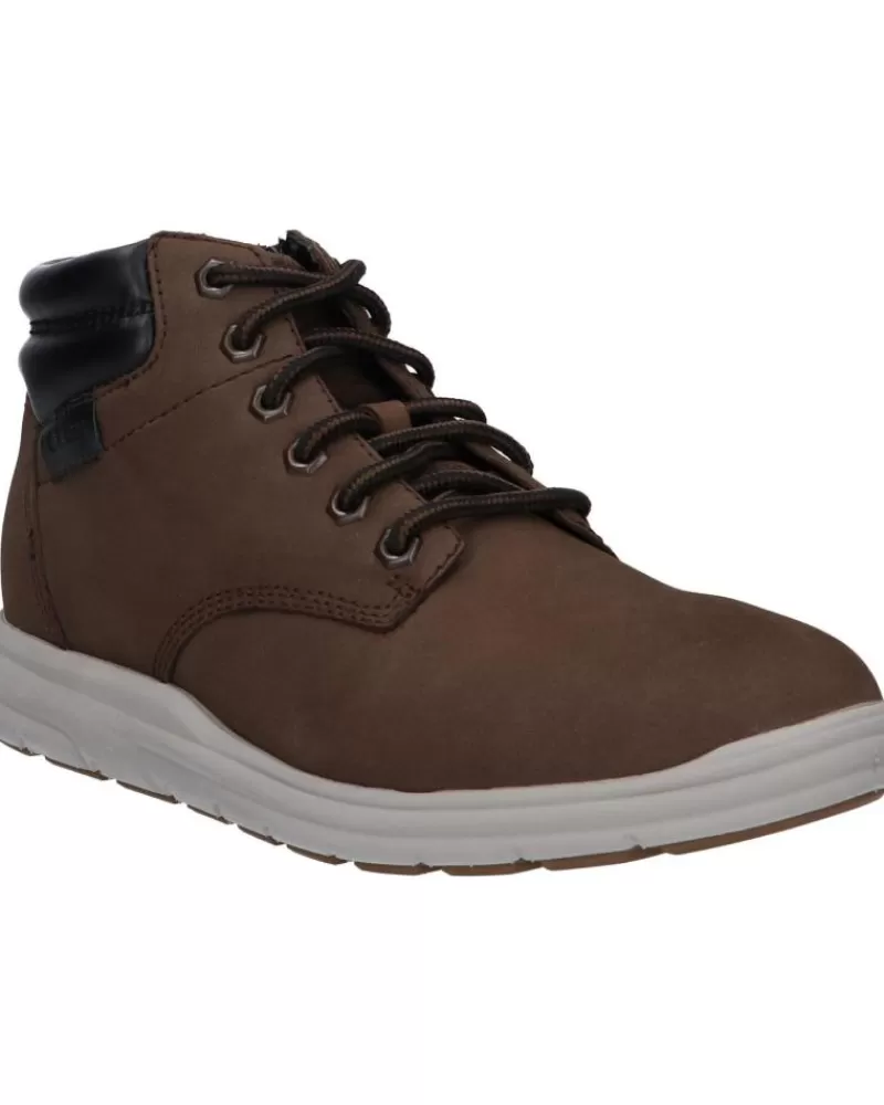 Man GEOX Man Mid Boots U265Ua 00032 U Hallson C6024 Dk Coffee