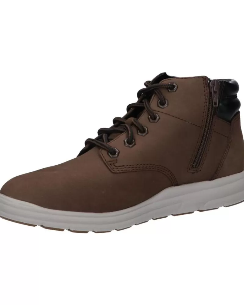 Man GEOX Man Mid Boots U265Ua 00032 U Hallson C6024 Dk Coffee
