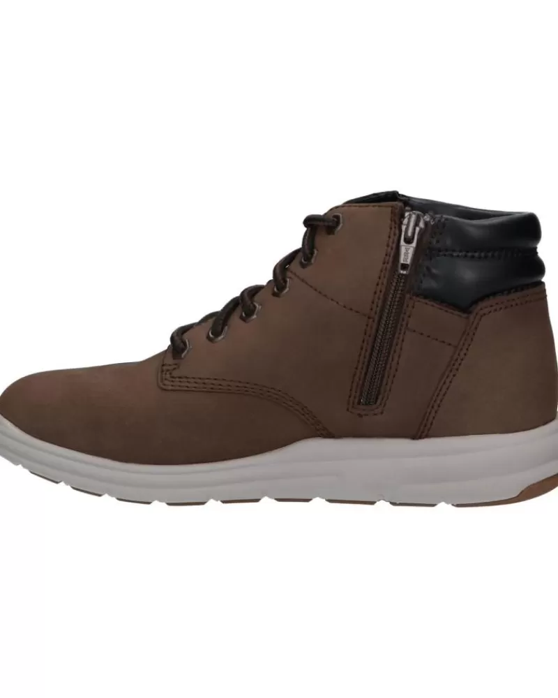 Man GEOX Man Mid Boots U265Ua 00032 U Hallson C6024 Dk Coffee