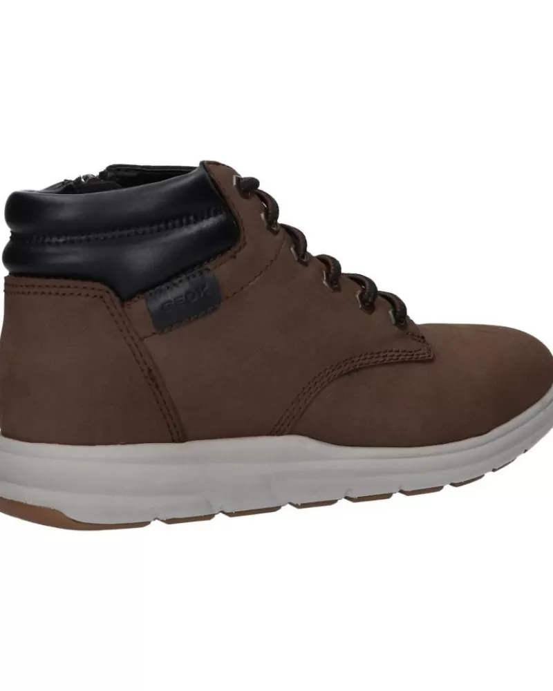 Man GEOX Man Mid Boots U265Ua 00032 U Hallson C6024 Dk Coffee
