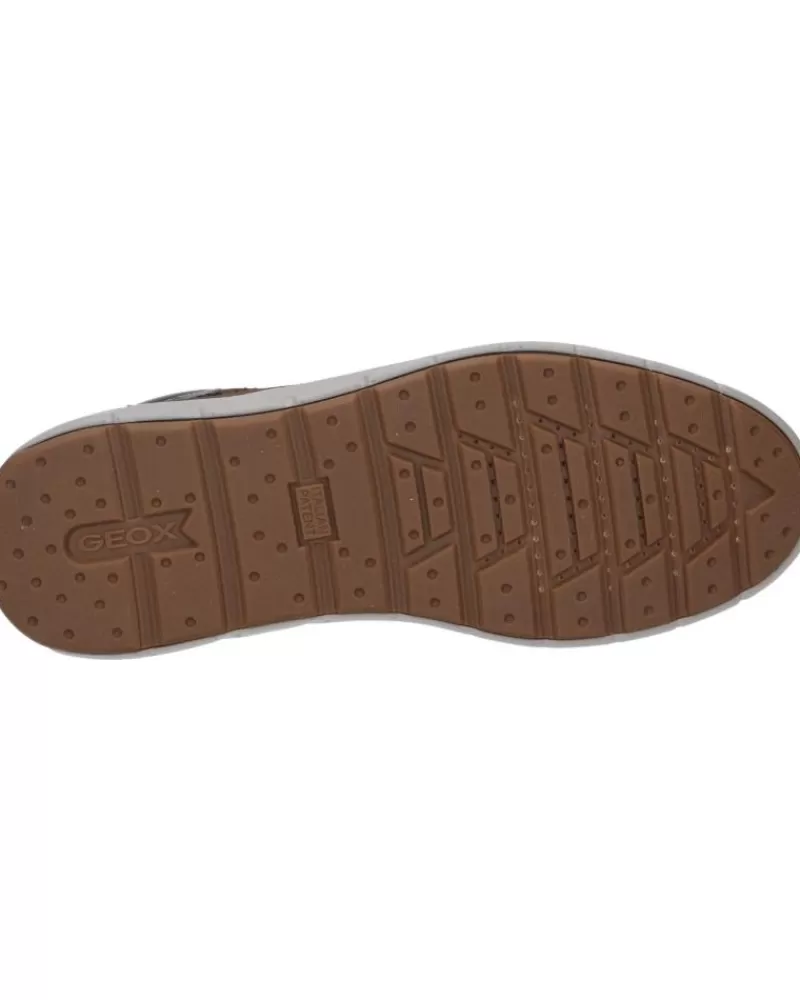 Man GEOX Man Mid Boots U265Ua 00032 U Hallson C6024 Dk Coffee