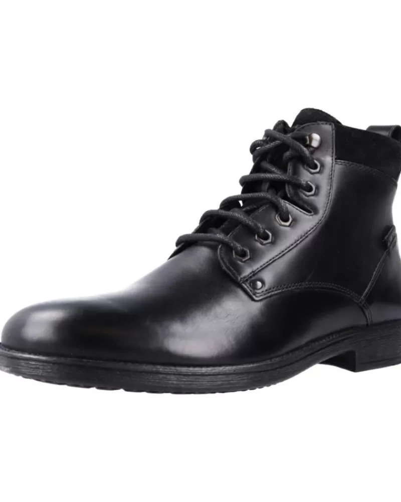 Man GEOX Man Mid Boots U Jaylon E Negro