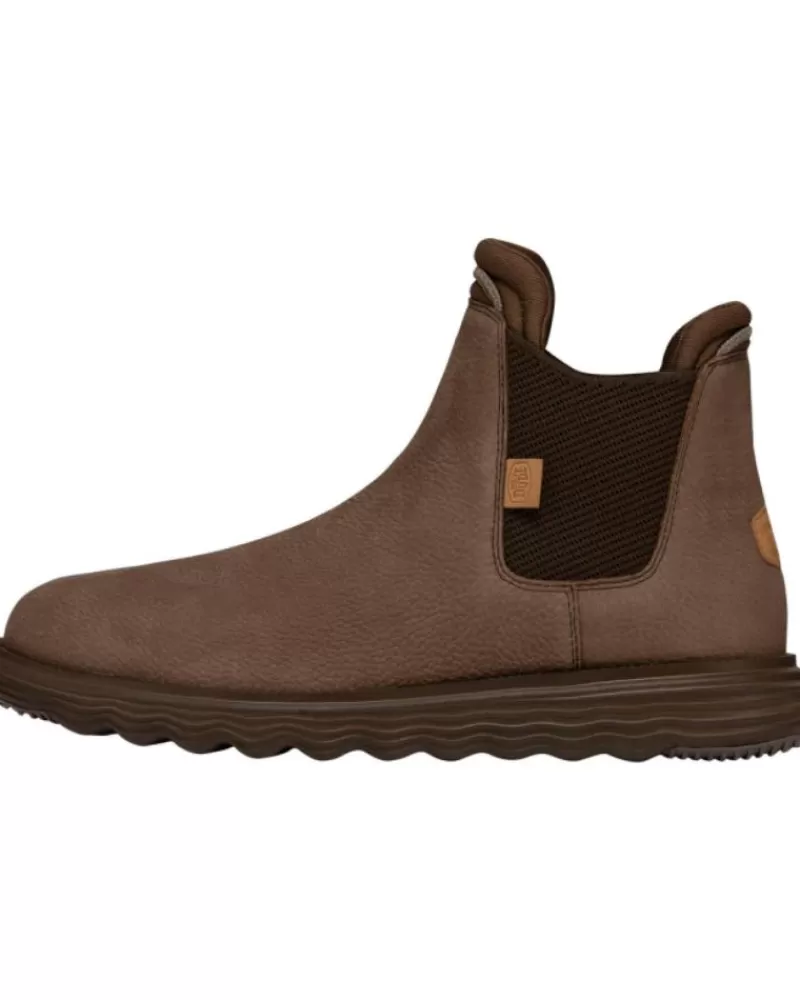 Man HEY DUDE Man Mid Boots Hd40187-255 Branson Boot Craft Leather Brown