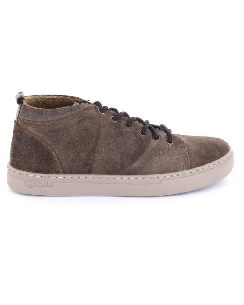 Man NATURAL WORLD Man Mid Boots 6721 Marron Marron