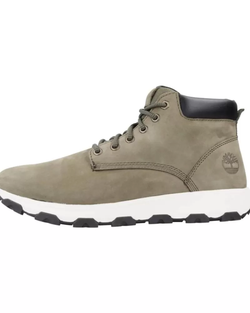 Man TIMBERLAND Man Mid Boots Winsor Park Chukka Verde