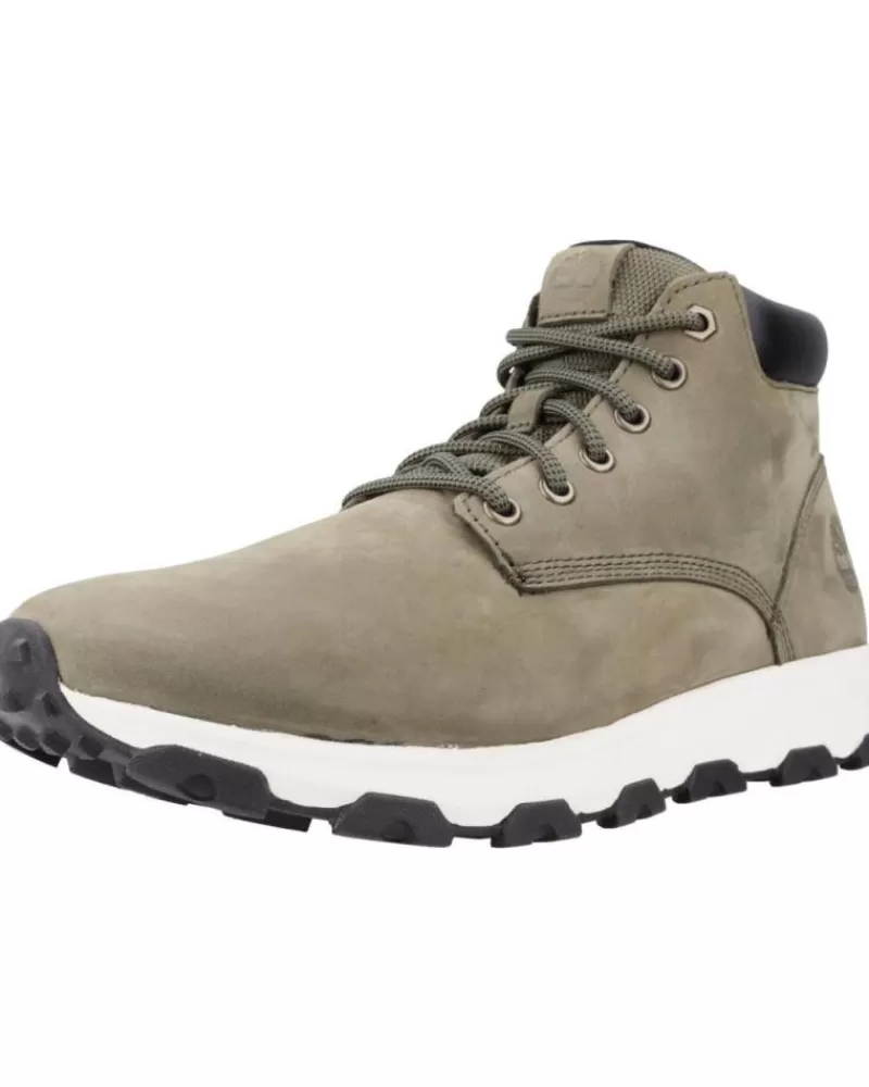 Man TIMBERLAND Man Mid Boots Winsor Park Chukka Verde