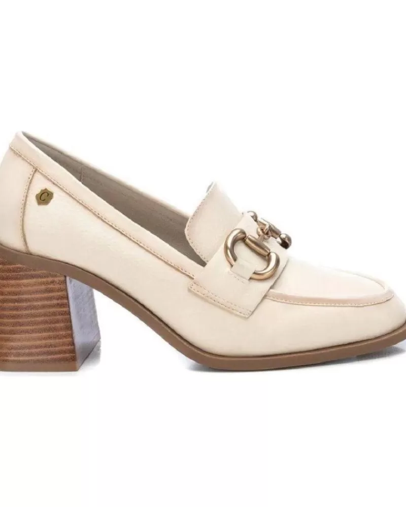 Man CARMELA Man Mocasines Zapato Sra 161127 Blanco Beige