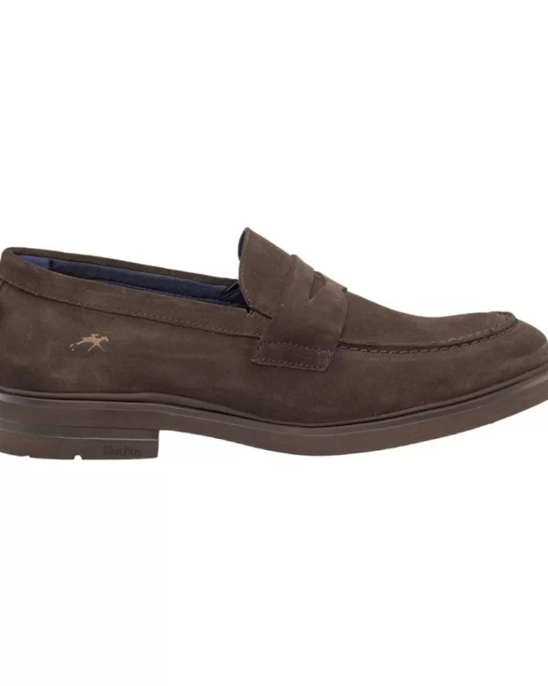 Man FLUCHOS Man Mocasines Belgas F0633 Derbies Piel Afelpado Cafe Afelpado Cafe