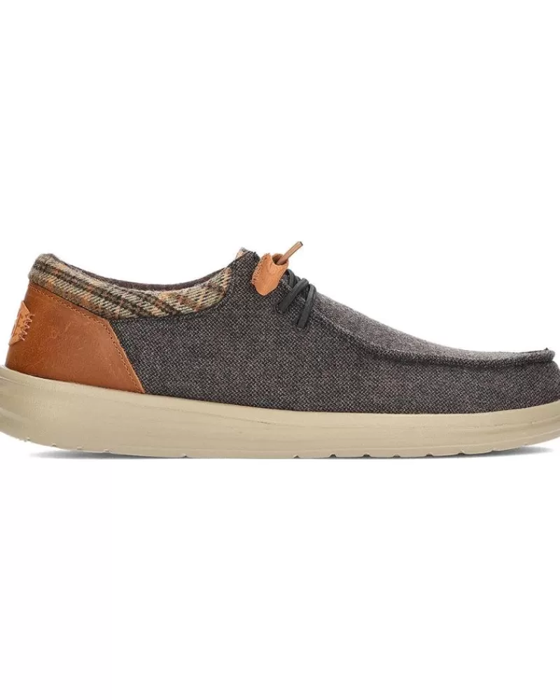 Man HEY DUDE Man Mocasines Mocasines Dude Wally Grip Wool Brown