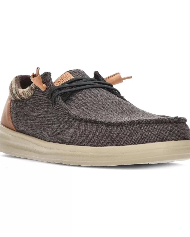 Man HEY DUDE Man Mocasines Mocasines Dude Wally Grip Wool Brown