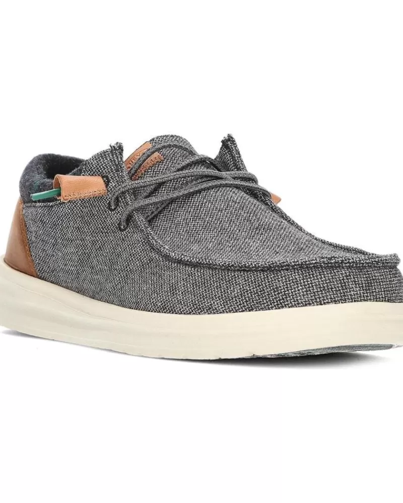 Man HEY DUDE Man Mocasines Mocasines Dude Wally Grip Wool Charcoal