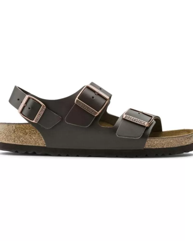 Man BIRKENSTOCK Man Sandals Milano 34101 Dark Brown
