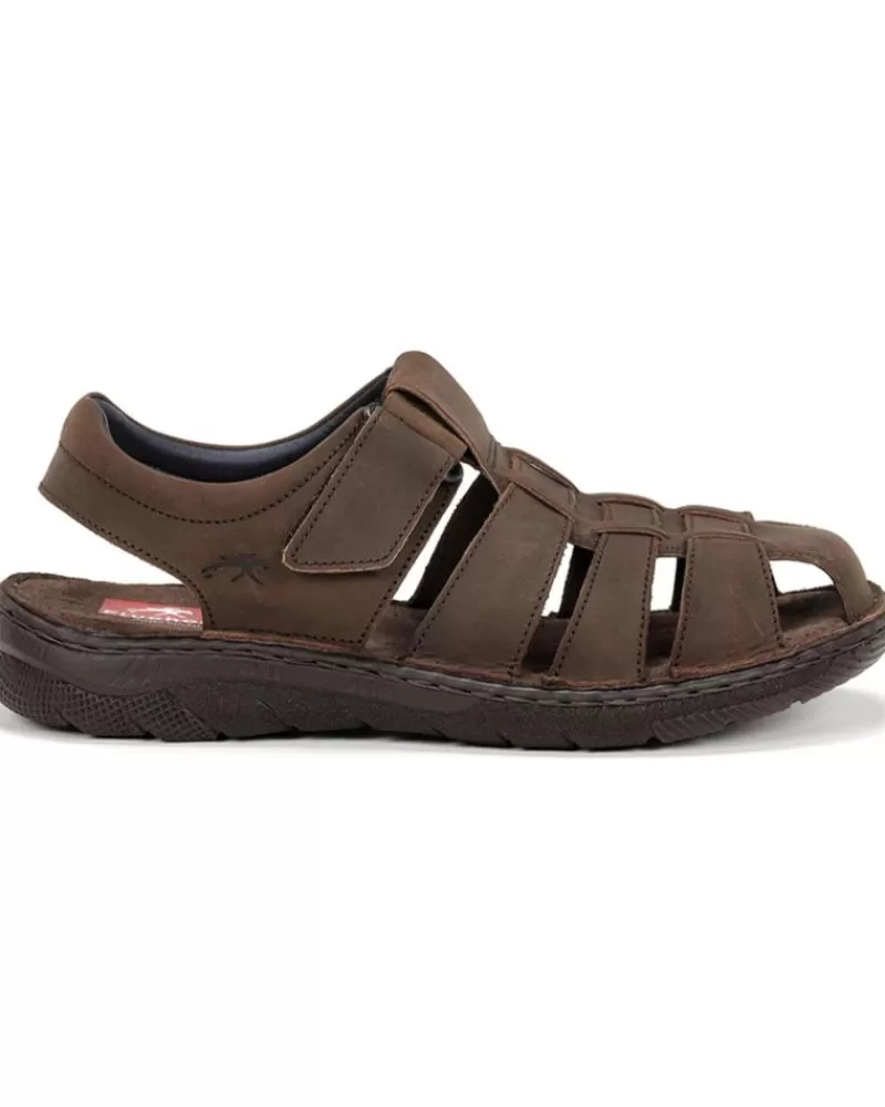 Man FLUCHOS Man Sandals Sandalia F1754 Gaucho Marron Ho
