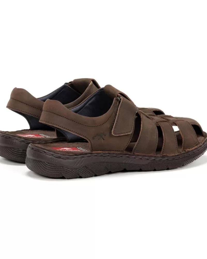 Man FLUCHOS Man Sandals Sandalia F1754 Gaucho Marron Ho
