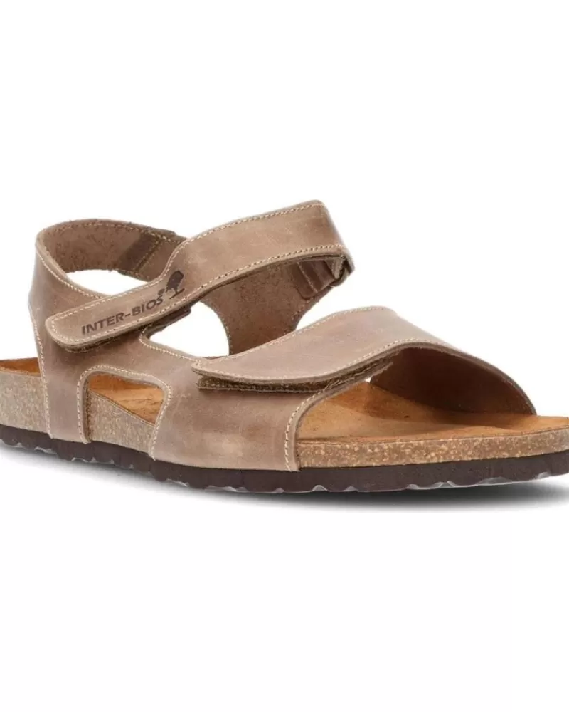 Man INTERBIOS Man Sandals Sandalia Comoda Hombre Nautilus Pardo