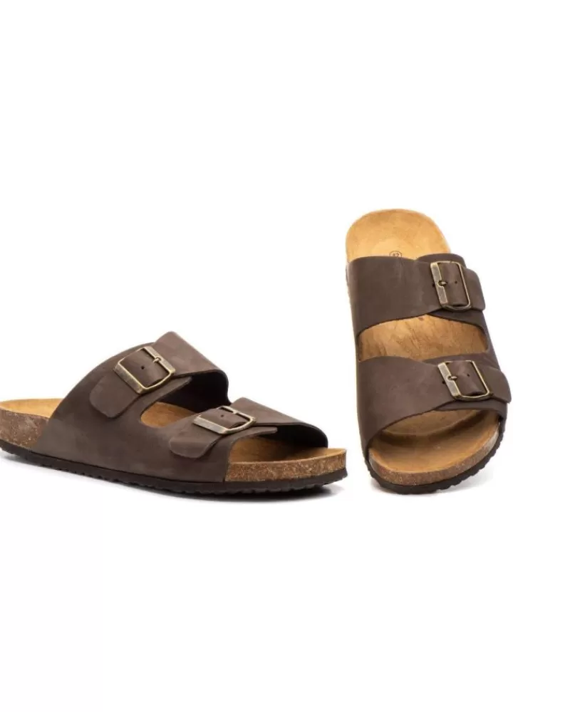 Man LA VIDA ROSA Man Sandals Sandalia Plana Marron