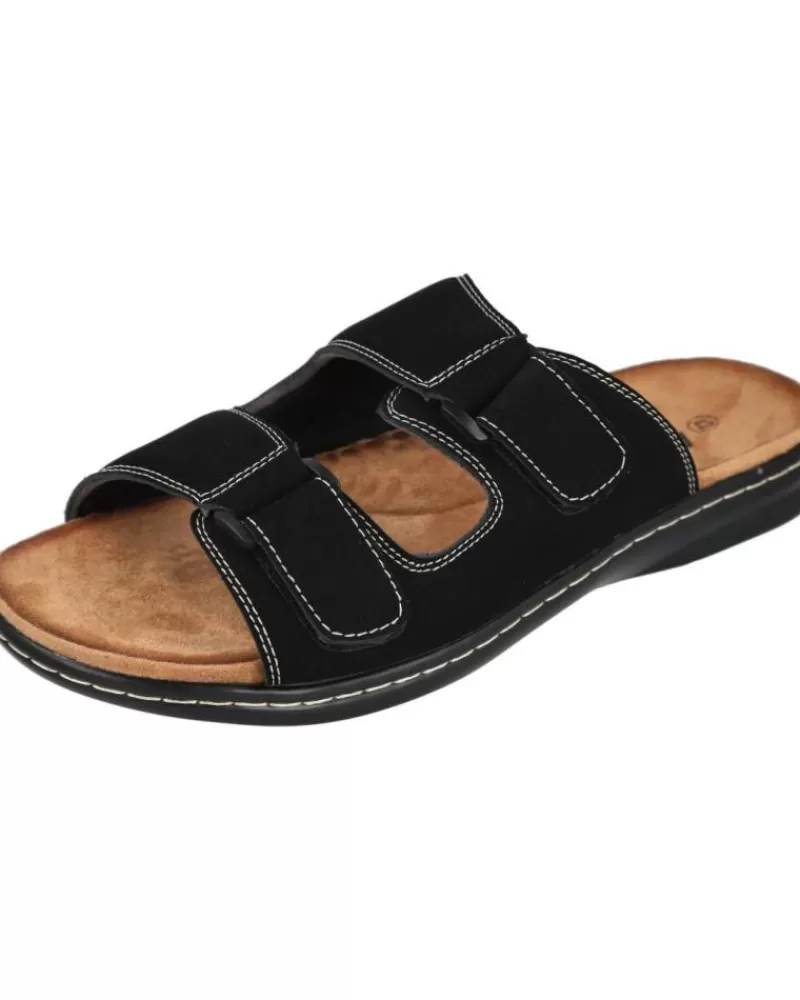 Man L&R SHOES Man Sandals L&R Shoes 19788-33 Chanclas Hombre Negro