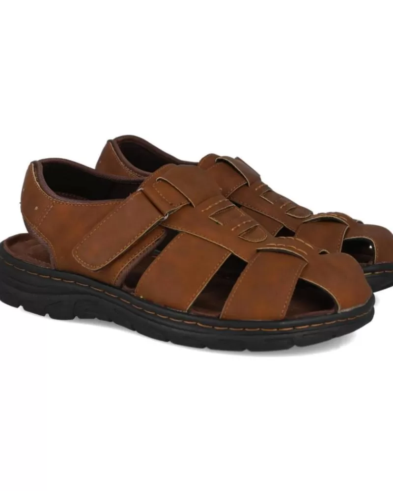 Man L&R SHOES Man Sandals L&R Shoes Lr Shoes 2261-11 Sandalias Hombre Camel
