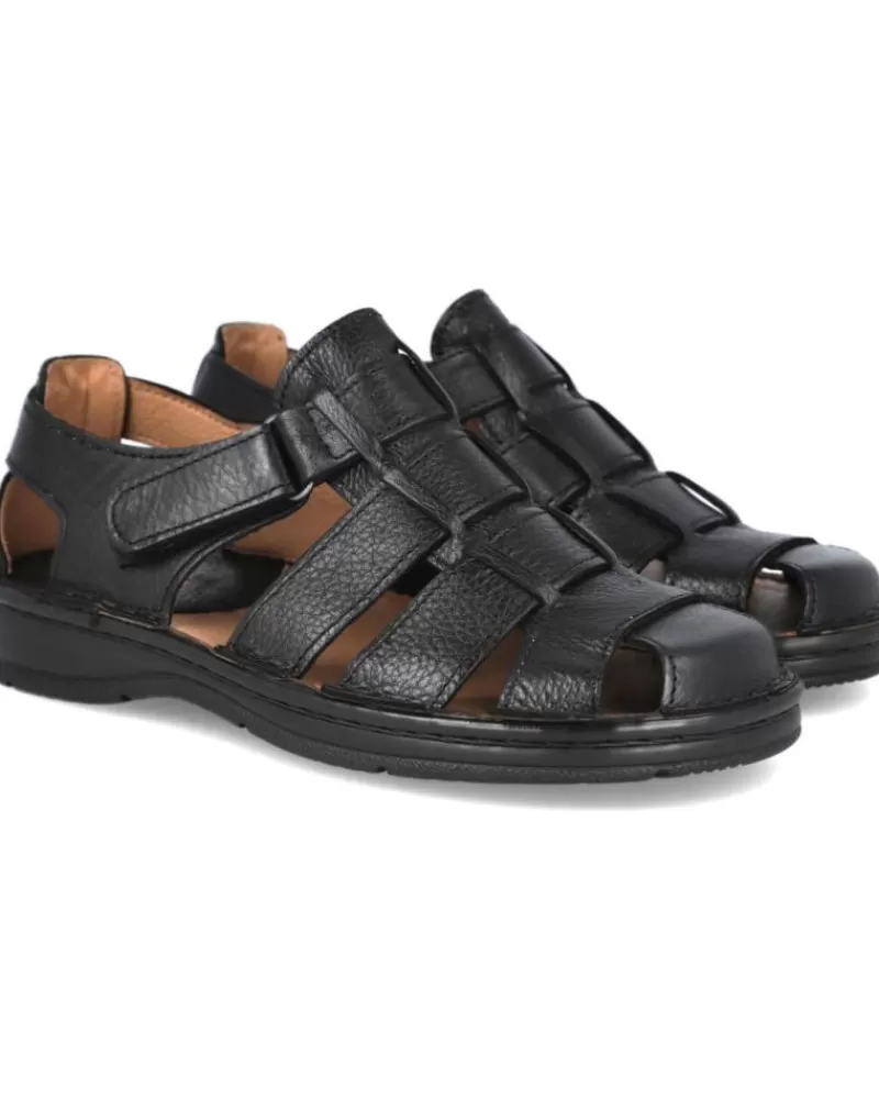Man L&R SHOES Man Sandals L&R Shoes Lr Shoes 5800 Sandalias Hombre Negro