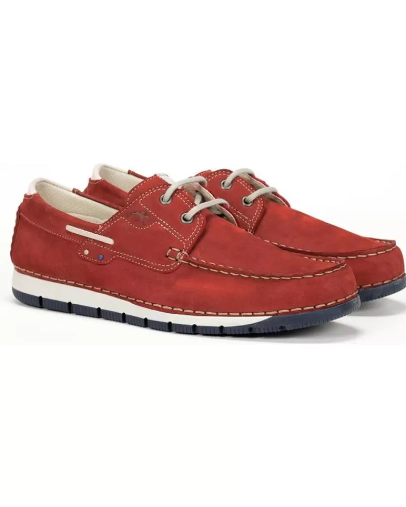 Man FLUCHOS Man Shoes Nautico Andrey Terracota De Rojo