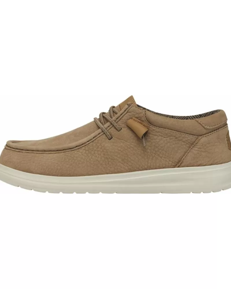 Man HEY DUDE Man Shoes Hd40175-265 Wally Grip Craft Leather Tan