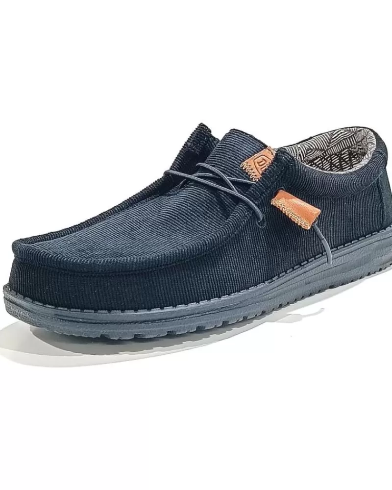 Man HEY DUDE Man Shoes Zapatilla De Lona Con Suela De Goma Negro