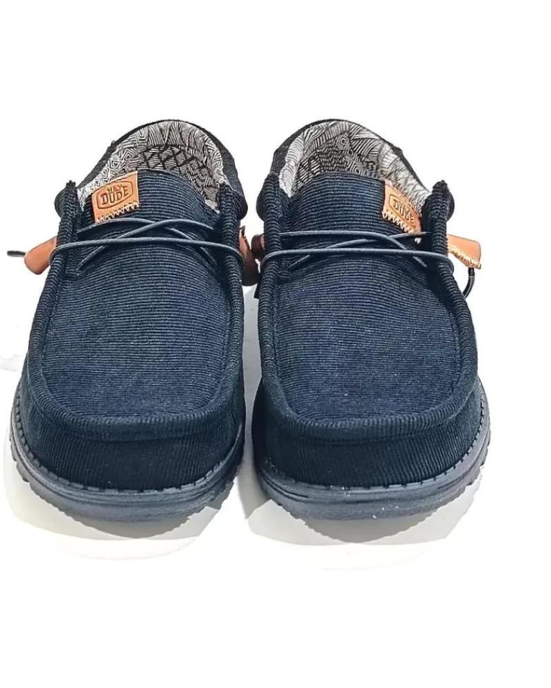Man HEY DUDE Man Shoes Zapatilla De Lona Con Suela De Goma Negro