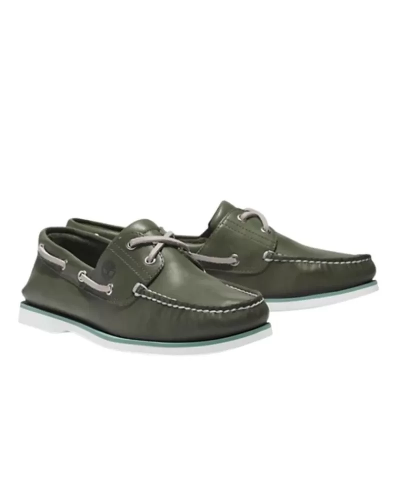 Man TIMBERLAND Man Shoes Zapatos Primavera Verano Nautico Kaki Tb0A2Grc Verde