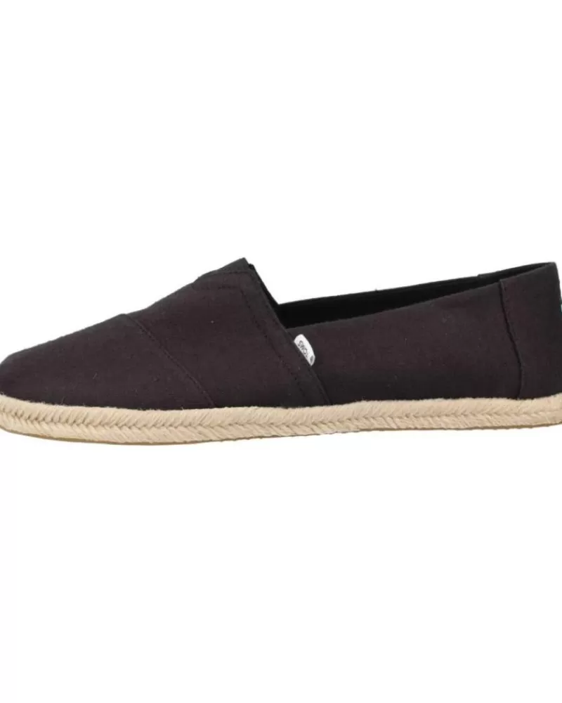 Man TOMS Man Shoes Rope Negro