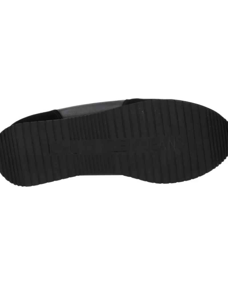 Man CALVIN KLEIN Man Zapatillas Deporte Ym0Ym00553 Sock Laceup 0Gq Black-Bright White