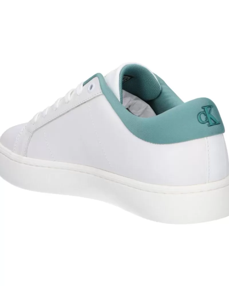 Man CALVIN KLEIN Man Zapatillas Deporte Ym0Ym00864 Classic Cupsole 01T Bright White- Oil Blue
